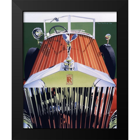 UA CH Grille Black Modern Wood Framed Art Print by Mukai, Dennis