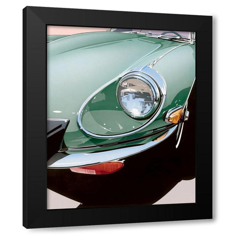 Headlight Black Modern Wood Framed Art Print with Double Matting by Mukai, Dennis
