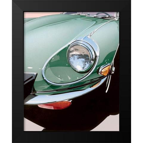 Headlight Black Modern Wood Framed Art Print by Mukai, Dennis