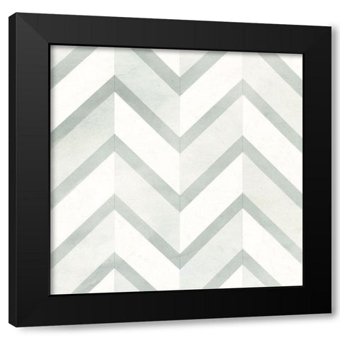 Seaglass Tiles III Black Modern Wood Framed Art Print by Borges, Victoria