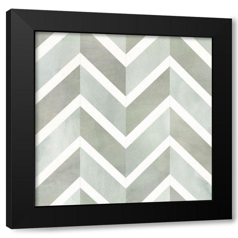 Seaglass Tiles IV Black Modern Wood Framed Art Print by Borges, Victoria