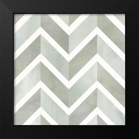 Seaglass Tiles IV Black Modern Wood Framed Art Print by Borges, Victoria