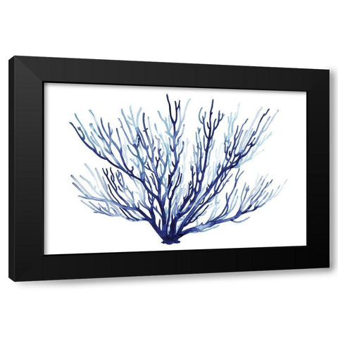 Azure Fan II Black Modern Wood Framed Art Print by Popp, Grace