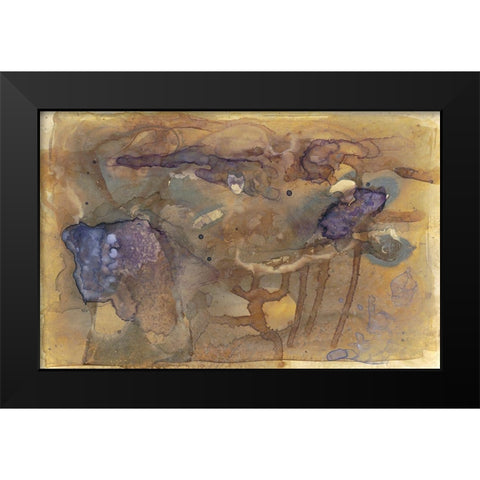 Violet Inclusion I Black Modern Wood Framed Art Print by Stramel, Renee W.