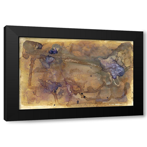Violet Inclusion II Black Modern Wood Framed Art Print by Stramel, Renee W.