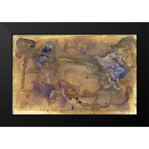 Violet Inclusion II Black Modern Wood Framed Art Print by Stramel, Renee W.