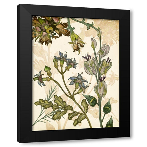 Enchanted I Black Modern Wood Framed Art Print with Double Matting by Wang, Melissa