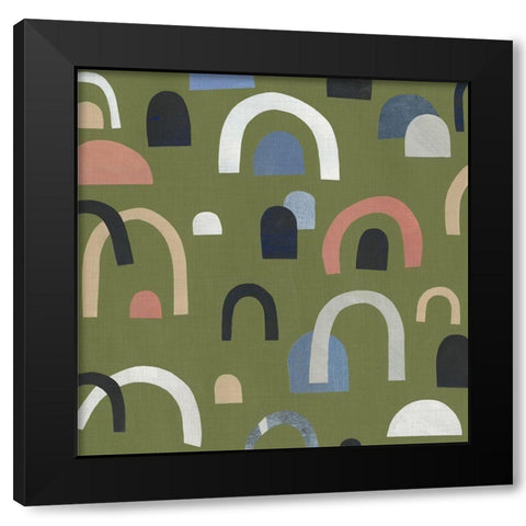 Over the Rainbow II Black Modern Wood Framed Art Print with Double Matting by Scarvey, Emma