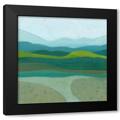 Blue Mountains I Black Modern Wood Framed Art Print by Popp, Grace