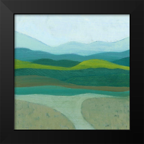 Blue Mountains I Black Modern Wood Framed Art Print by Popp, Grace