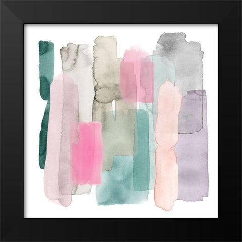 Playful Sherbert II Black Modern Wood Framed Art Print by Popp, Grace