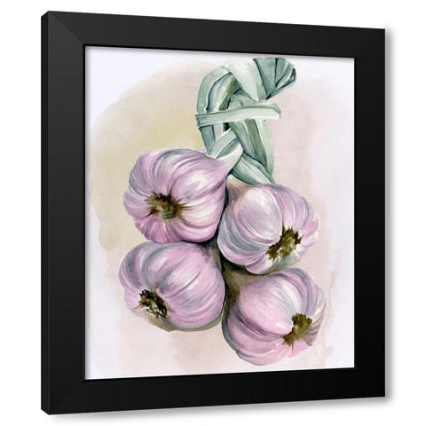 Garlic Braid I Black Modern Wood Framed Art Print by Parker, Jennifer Paxton