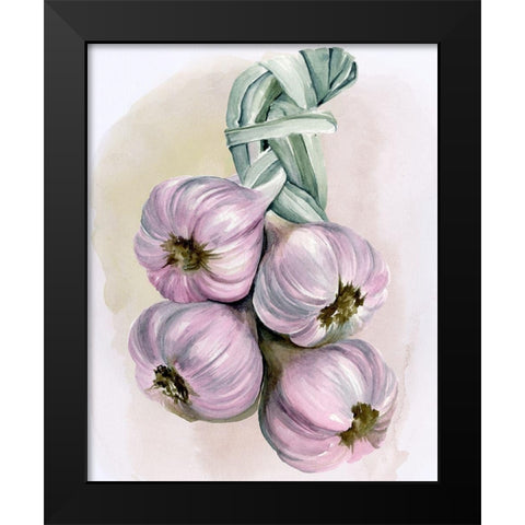 Garlic Braid I Black Modern Wood Framed Art Print by Parker, Jennifer Paxton
