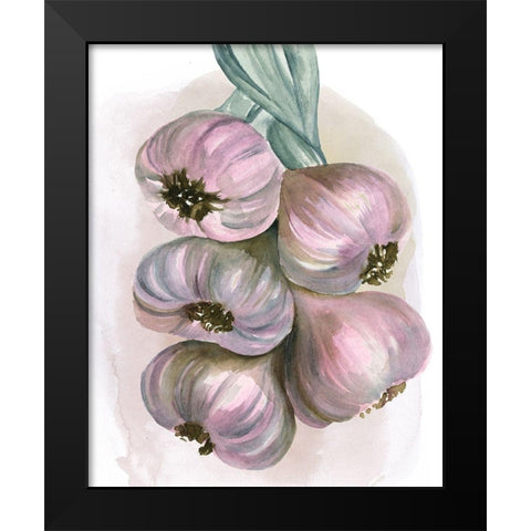 Garlic Braid II Black Modern Wood Framed Art Print by Parker, Jennifer Paxton