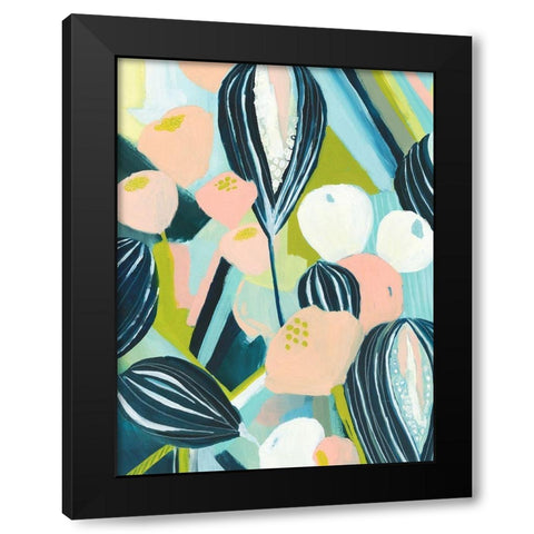 Glow Garden II Black Modern Wood Framed Art Print with Double Matting by Popp, Grace