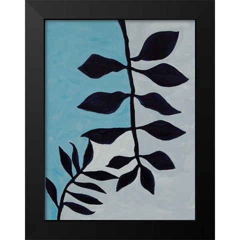 Graphic French Botanical I Black Modern Wood Framed Art Print by Delamater, Rob