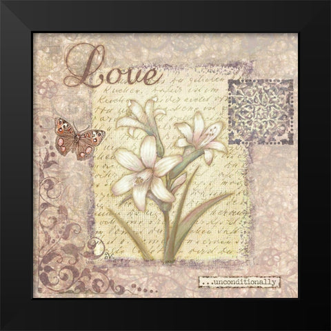 Word Inspiration I Black Modern Wood Framed Art Print by Eisner, Viv