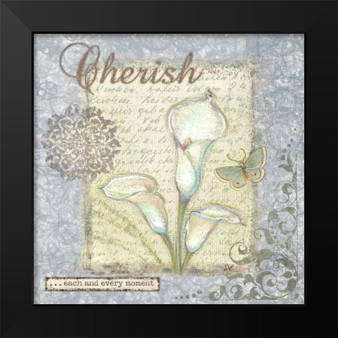 Word Inspiration II Black Modern Wood Framed Art Print by Eisner, Viv