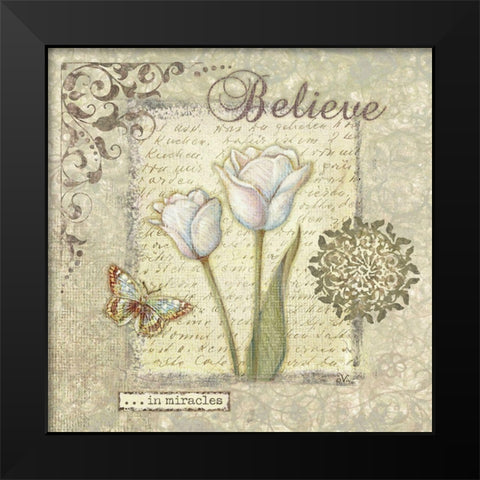 Word Inspiration III Black Modern Wood Framed Art Print by Eisner, Viv