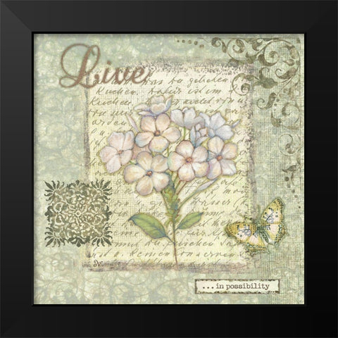 Word Inspiration IV Black Modern Wood Framed Art Print by Eisner, Viv