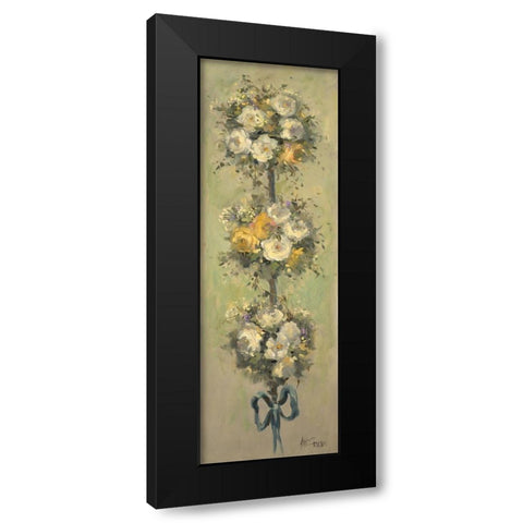 2-Up Topiary Bouquet II Black Modern Wood Framed Art Print with Double Matting by Stevens, Allayn