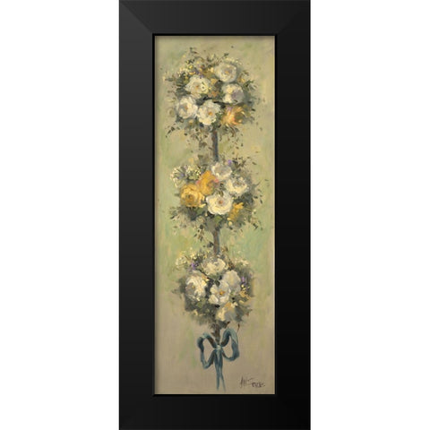 2-Up Topiary Bouquet II Black Modern Wood Framed Art Print by Stevens, Allayn
