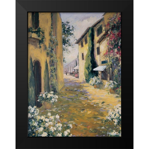 Italian Villa I Black Modern Wood Framed Art Print by Stevens, Allayn