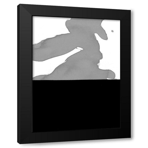 Cumulus II Black Modern Wood Framed Art Print with Double Matting by Delamater, Rob