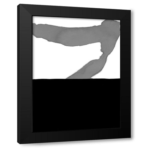 Cumulus III Black Modern Wood Framed Art Print with Double Matting by Delamater, Rob
