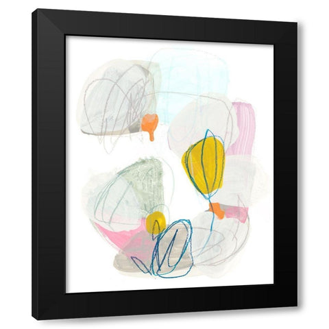 Shift Change II Black Modern Wood Framed Art Print by Vess, June Erica