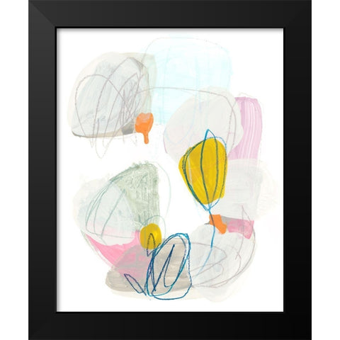 Shift Change II Black Modern Wood Framed Art Print by Vess, June Erica