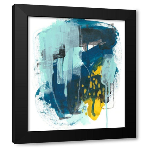 Intuitive Motion I Black Modern Wood Framed Art Print by Vess, June Erica