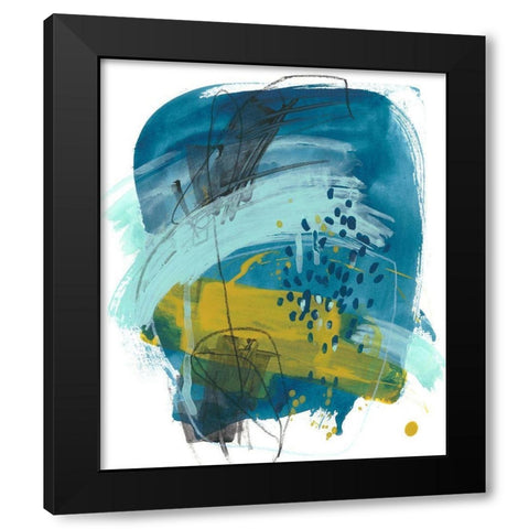 Intuitive Motion IV Black Modern Wood Framed Art Print with Double Matting by Vess, June Erica