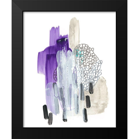 Corollary I Black Modern Wood Framed Art Print by Vess, June Erica