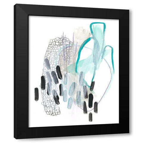 Corollary III Black Modern Wood Framed Art Print with Double Matting by Vess, June Erica