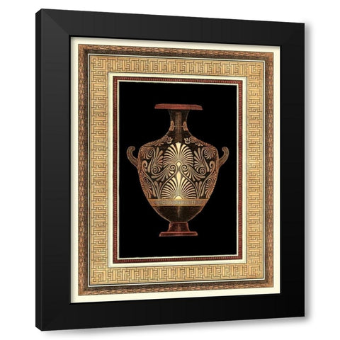 Etruscan Earthenware I Black Modern Wood Framed Art Print with Double Matting by Moses, Henry