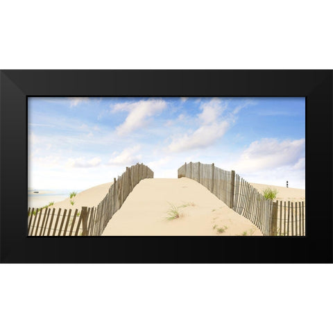 Beach Photography X Black Modern Wood Framed Art Print by McLoughlin, James
