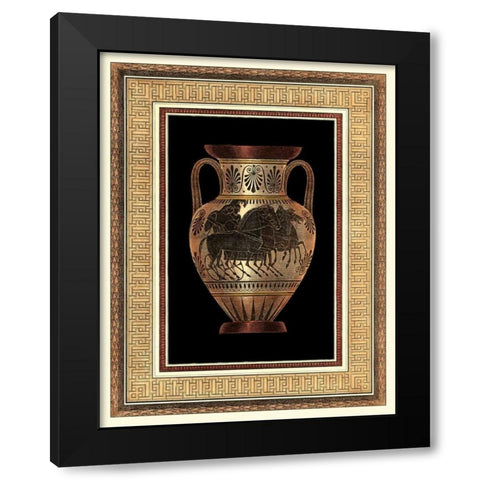 Etruscan Earthenware II Black Modern Wood Framed Art Print by Moses, Henry
