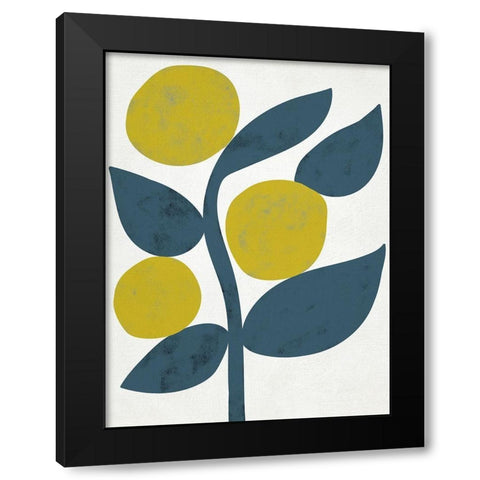 Branch III Black Modern Wood Framed Art Print with Double Matting by Zarris, Chariklia