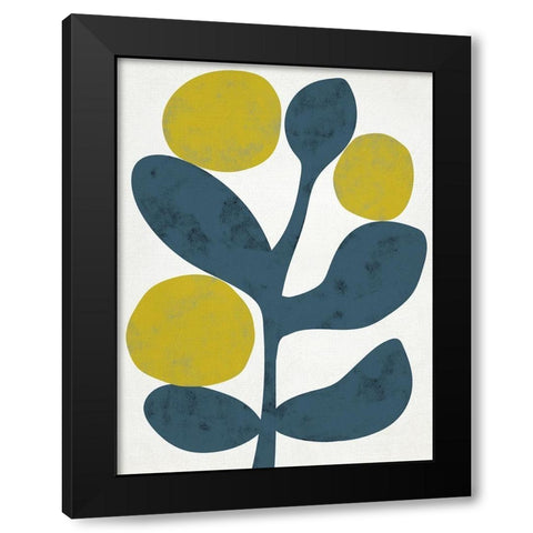 Branch IV Black Modern Wood Framed Art Print with Double Matting by Zarris, Chariklia