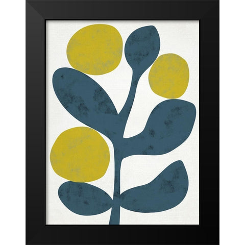 Branch IV Black Modern Wood Framed Art Print by Zarris, Chariklia