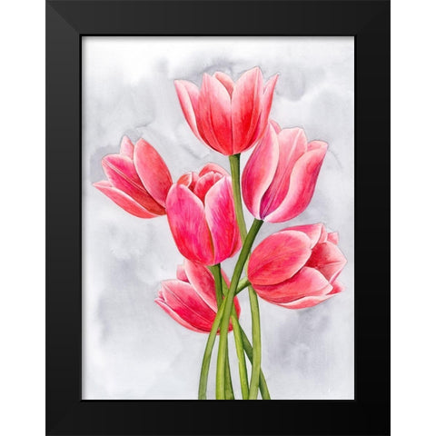 Tulip Tangle I Black Modern Wood Framed Art Print by Popp, Grace