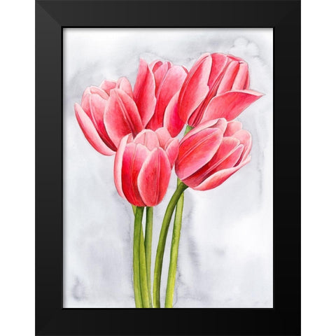 Tulip Tangle II Black Modern Wood Framed Art Print by Popp, Grace
