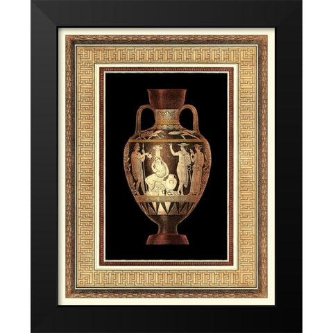 Etruscan Earthenware III Black Modern Wood Framed Art Print by Moses, Henry