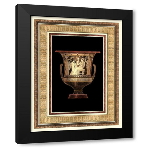 Etruscan Earthenware IV Black Modern Wood Framed Art Print by Moses, Henry