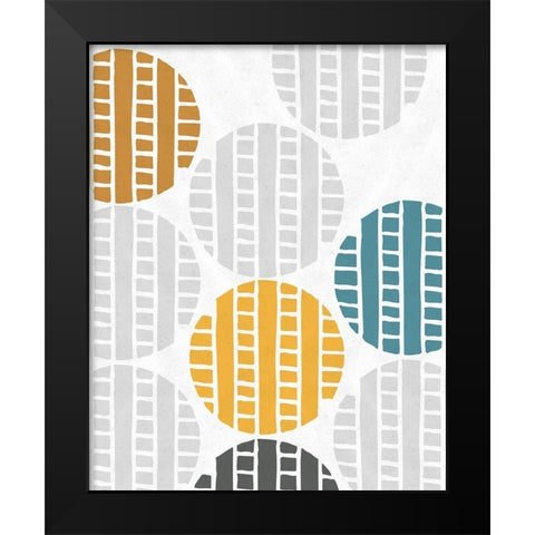 Traffic Jam I Black Modern Wood Framed Art Print by Vess, June Erica