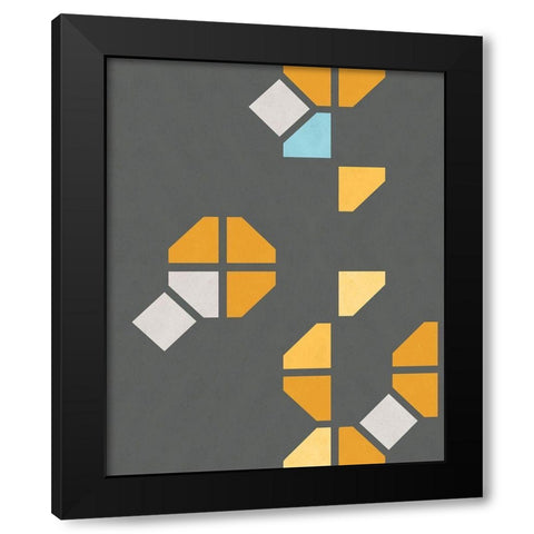 Traffic Jam IV Black Modern Wood Framed Art Print by Vess, June Erica