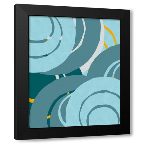 Traffic Jam V Black Modern Wood Framed Art Print with Double Matting by Vess, June Erica