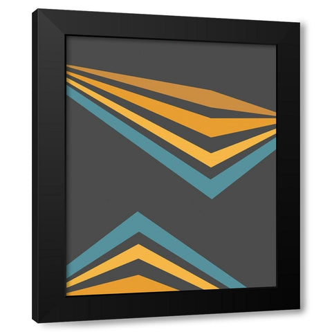 Traffic Jam VI Black Modern Wood Framed Art Print by Vess, June Erica