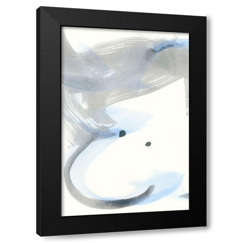 Pale Gestures I Black Modern Wood Framed Art Print with Double Matting by Stramel, Renee W.